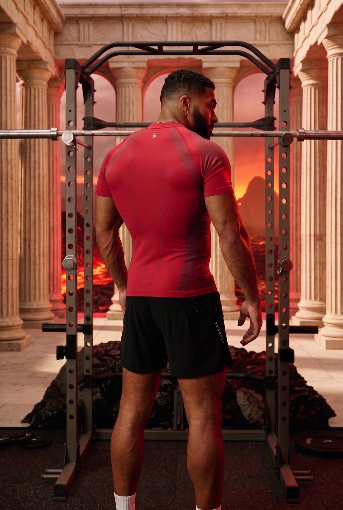4294 - Apex Compression Tees Red
