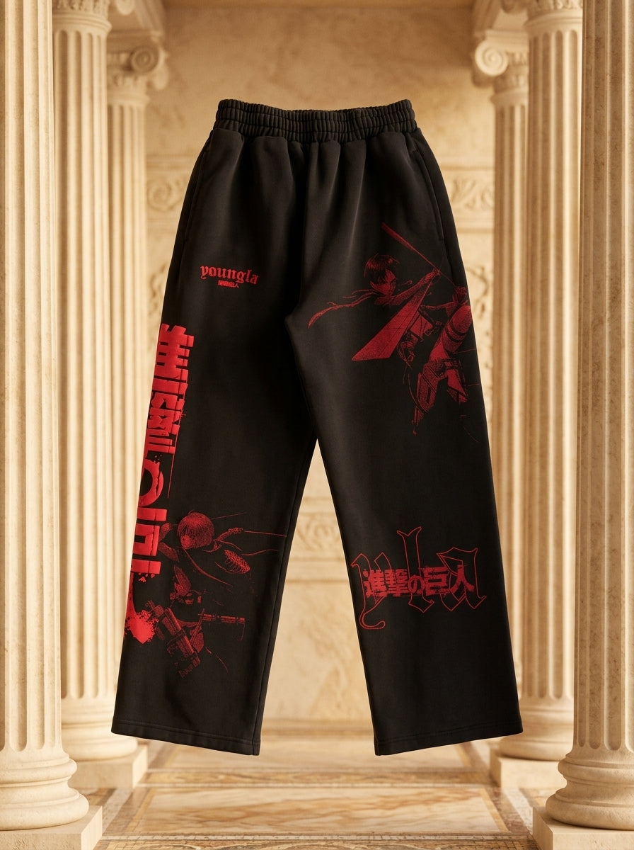 2128 - AOT© x YLA Baggy Joggers The Hunters