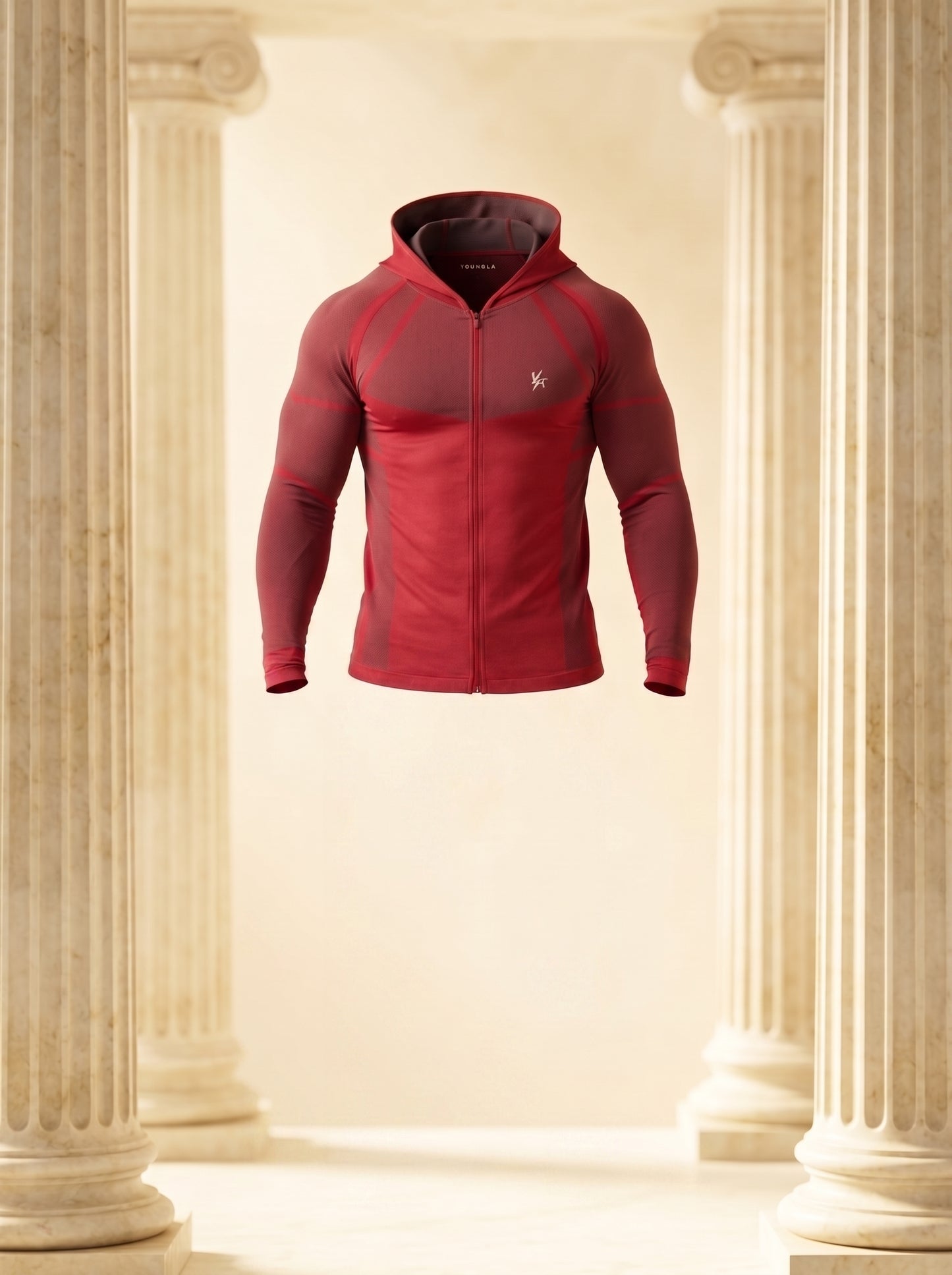 8061 - Apex Compression Zip-Ups Red