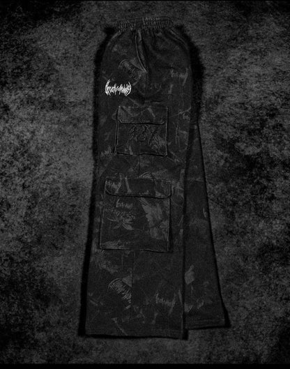 Camo Oversized Luxury Cargos [NIGHTSHADE CAMO]