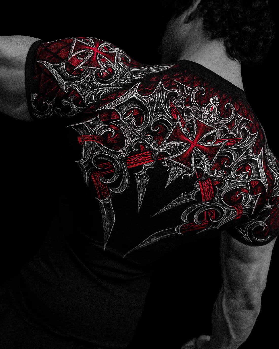 Void Tech™ Armored Short Sleeve Compression [BLOOD METAL]