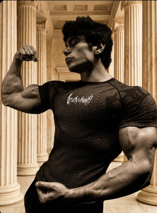 Doom Tech™ Armored shortsleeve Compression [VOID BLACK]