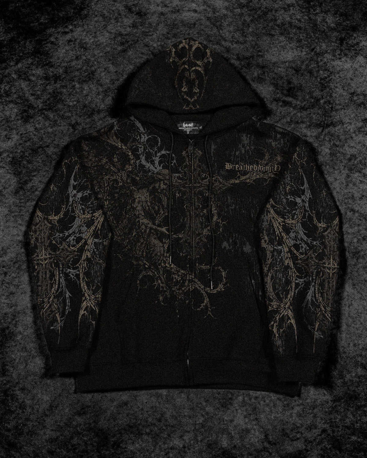 Sanctuary Oversized Zip-up Hoodie [WITHER]