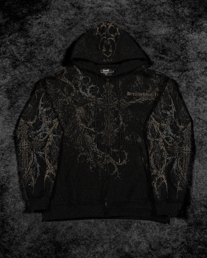 Sanctuary Oversized Zip-up Hoodie [WITHER]