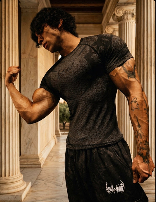 Doom Tech™ Armored shortsleeve Compression [MIDNIGHT]