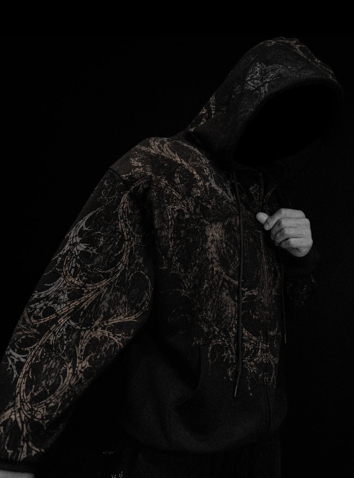 Sanctuary Oversized Zip-up Hoodie [WITHER]