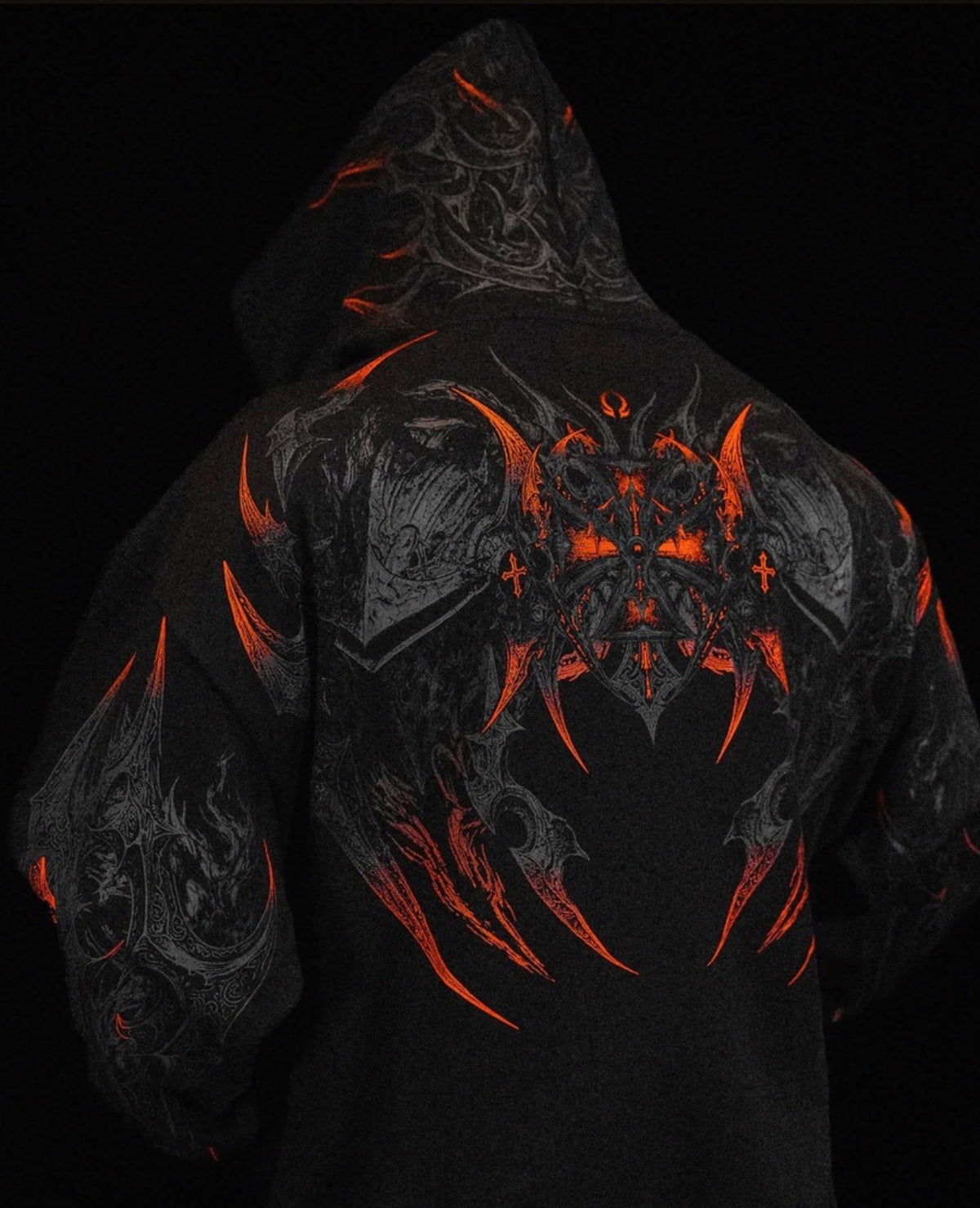 Berserker Oversized Zip-up Hoodie [SCORCH]