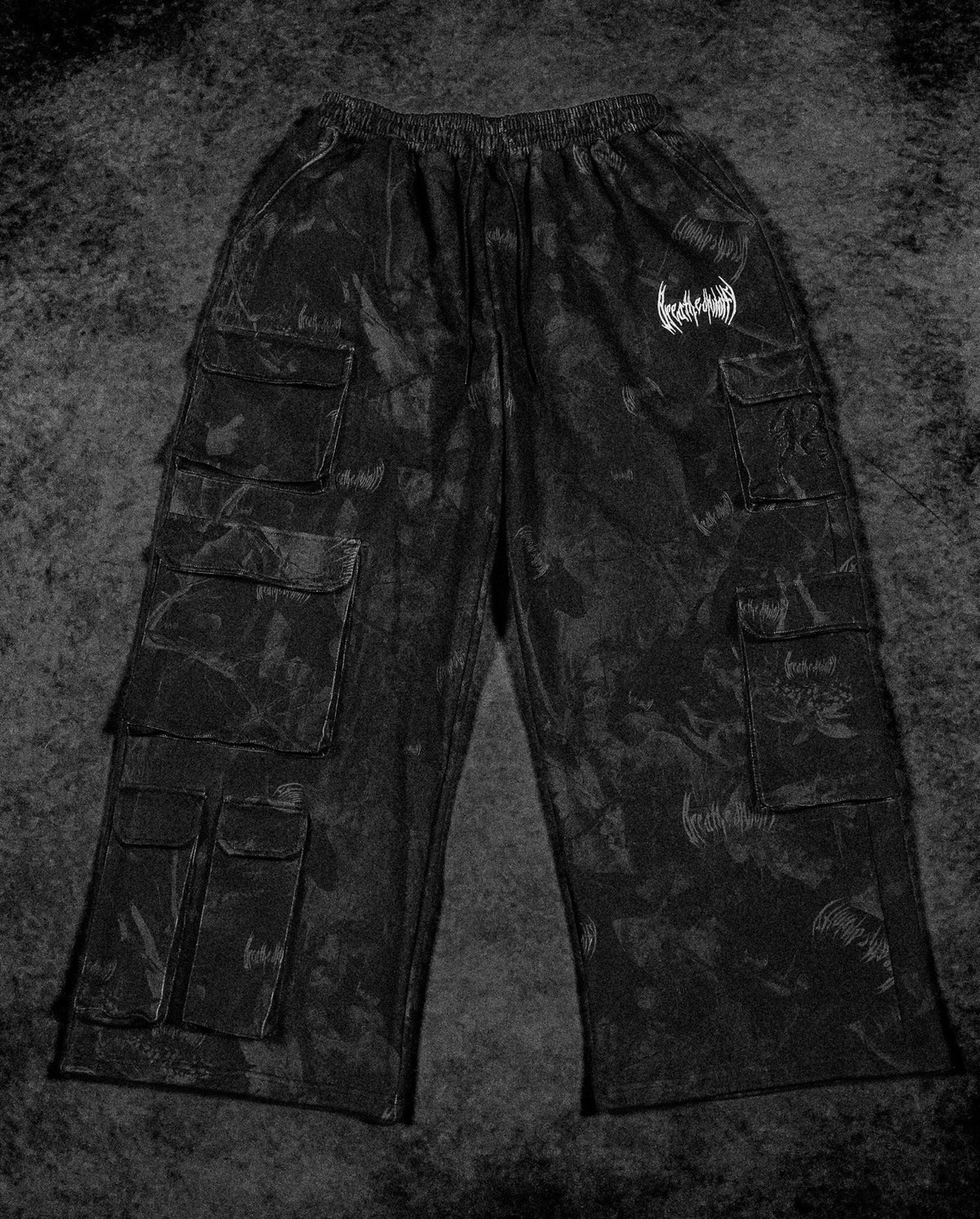 Camo Oversized Luxury Cargos [NIGHTSHADE CAMO]