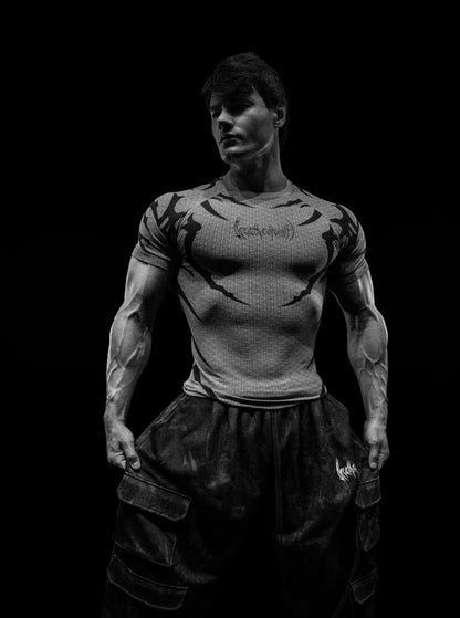 Doom Tech™ Armored shortsleeve Compression [DIVINE WHITE]