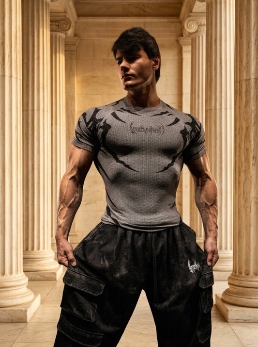 Doom Tech™ Armored shortsleeve Compression [DIVINE WHITE]