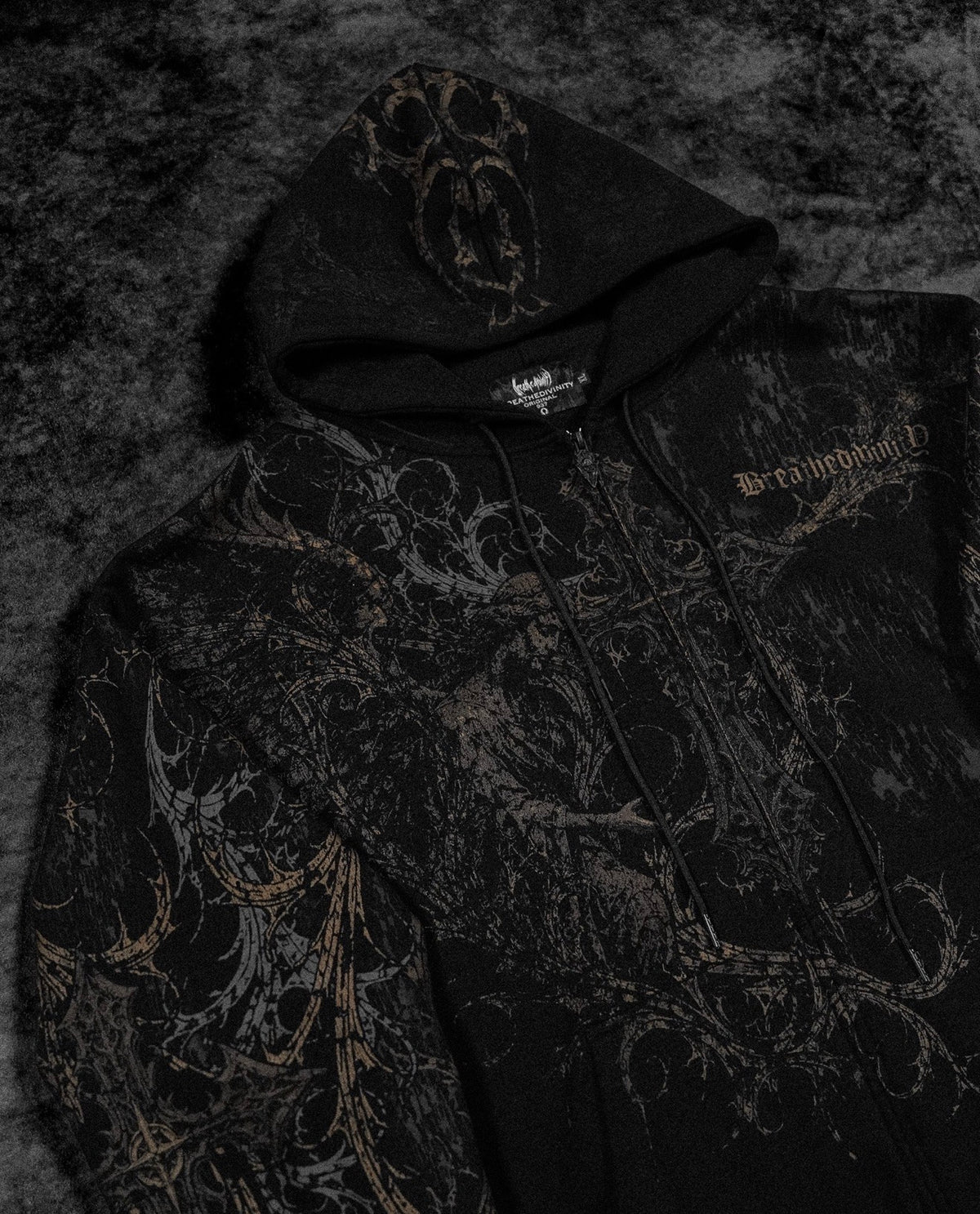 Sanctuary Oversized Zip-up Hoodie [WITHER]
