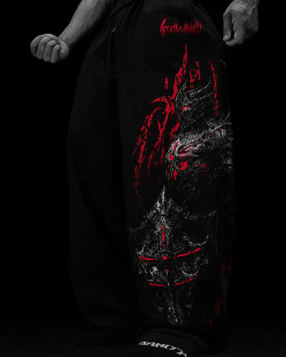 Fallen Knight Uncuffed Banana shape sweatpants [NIGHTMARE]