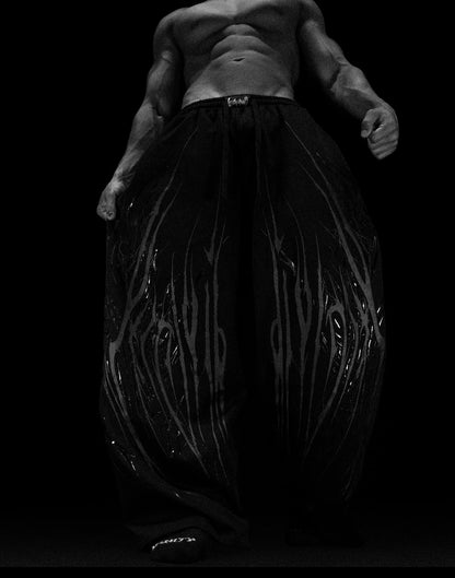 Venom Texture Symbiote Banana sweatpants [VOID BLACK]