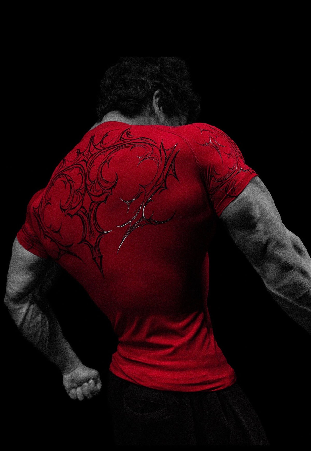 Void Tech™ Venom Texture shortsleeve Compression [CRIMSON]