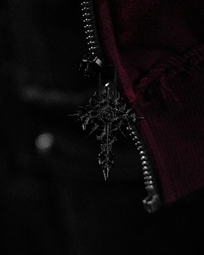Ruined Oversized Zip-up Hoodie [VIOLA]