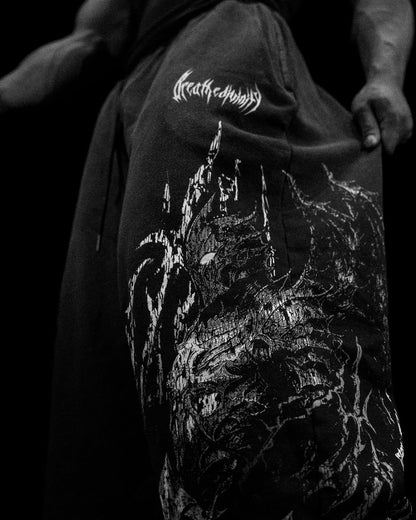 Fallen Knight Uncuffed Banana shape sweatpants [SMOKE]
