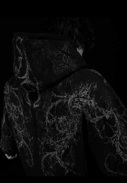 Sanctuary Oversized Zip-up Hoodie [VOID BLACK]
