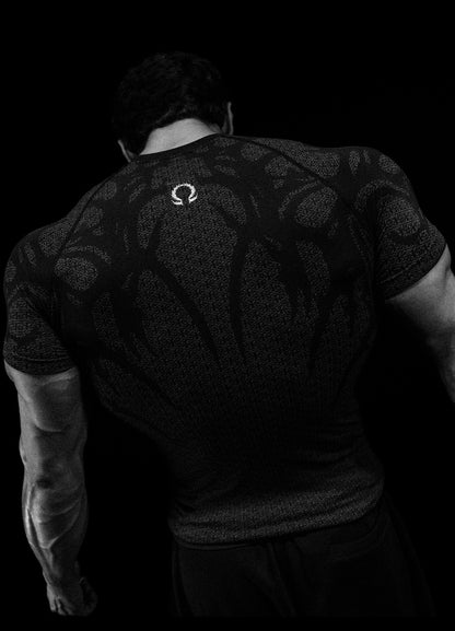 Doom Tech™ Armored shortsleeve Compression [VOID BLACK]