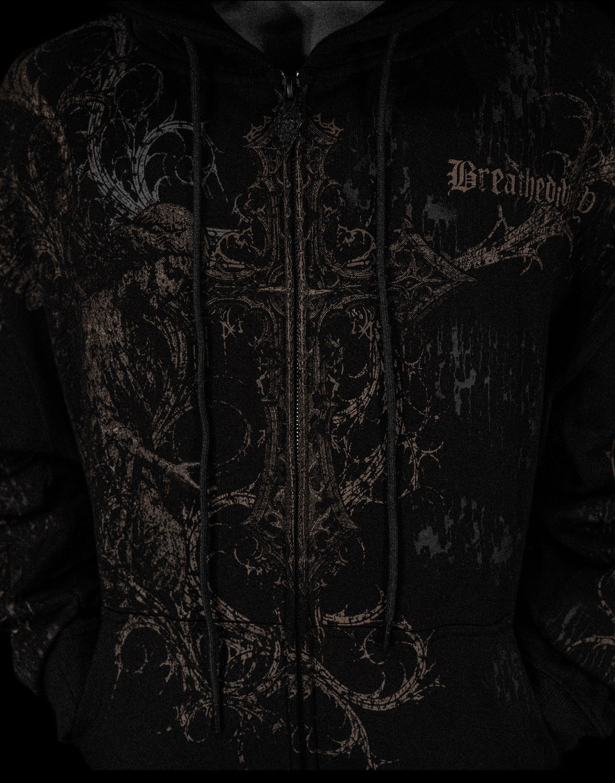 Sanctuary Oversized Zip-up Hoodie [WITHER]