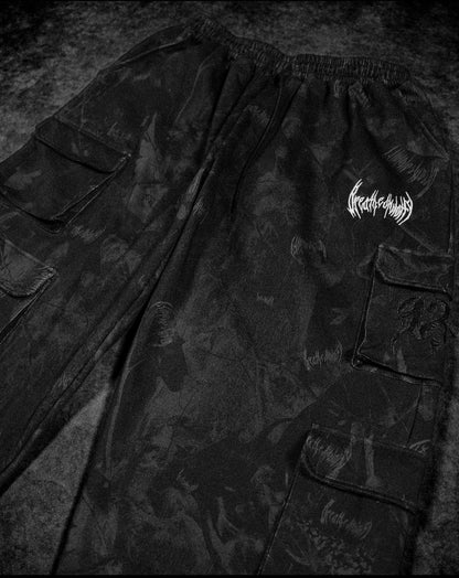 Camo Oversized Luxury Cargos [NIGHTSHADE CAMO]
