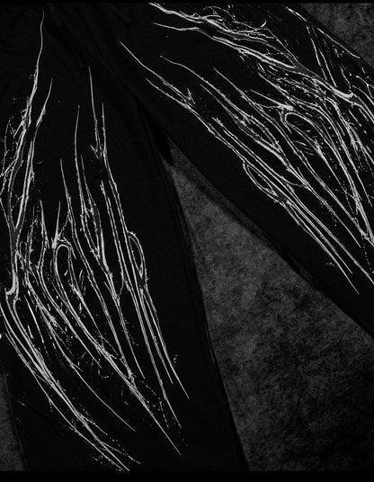 Venom Texture Symbiote Banana sweatpants [VOID BLACK]
