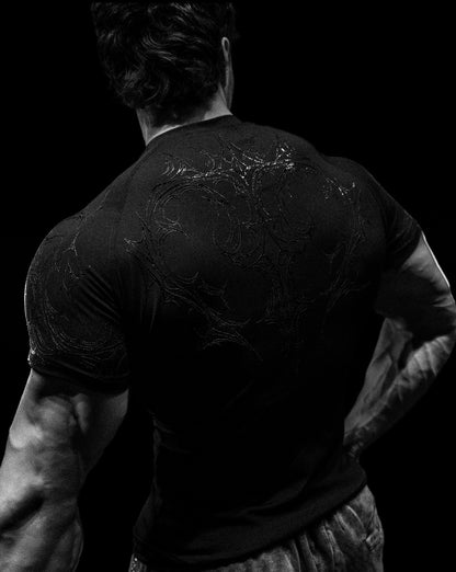 Void Tech™ Venom Texture shortsleeve Compression [DARKNESS]