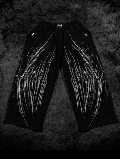 Venom Texture Symbiote Banana sweatpants [VOID BLACK]
