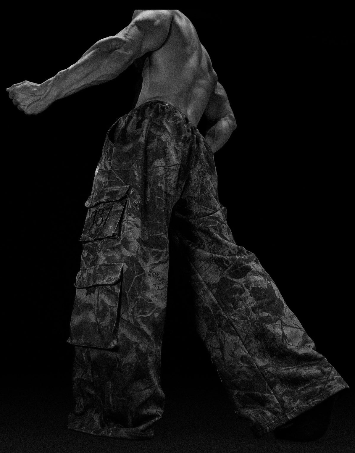 Camo Oversized Luxury Cargos [SPECTRE CAMO]