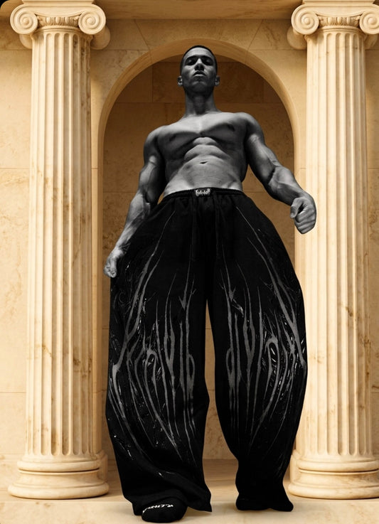 Venom Texture Symbiote Banana sweatpants [DARKNESS]