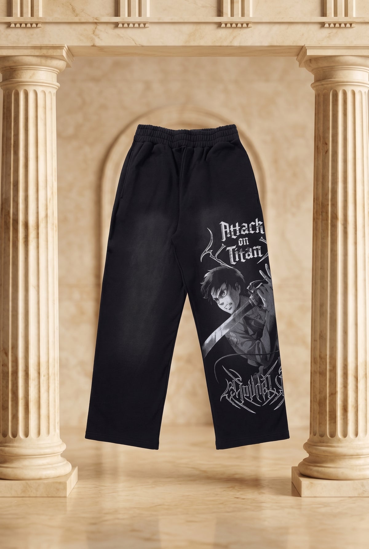 2128 - AOT© x YLA Baggy Joggers Eren Sword