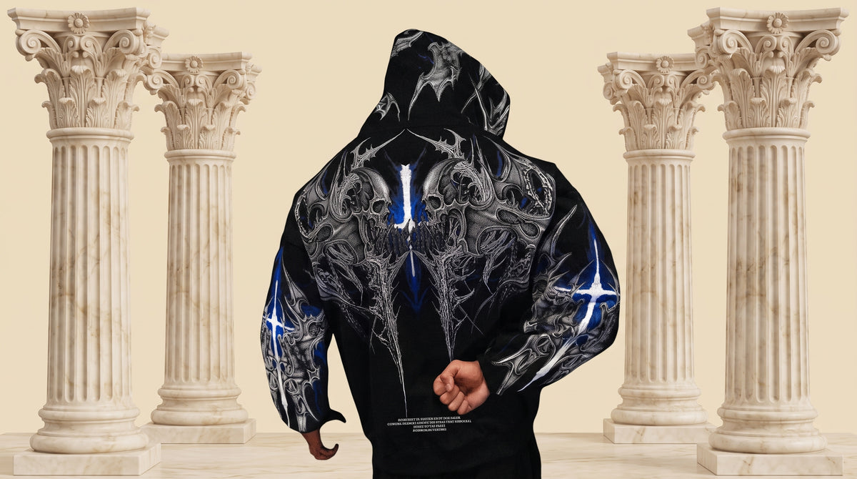 Death Blight Oversized Zip-Up Hoodie [PULSE]