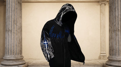 Death Blight Oversized Zip-Up Hoodie [PULSE]