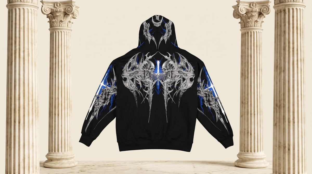 Death Blight Oversized Zip-Up Hoodie [PULSE]