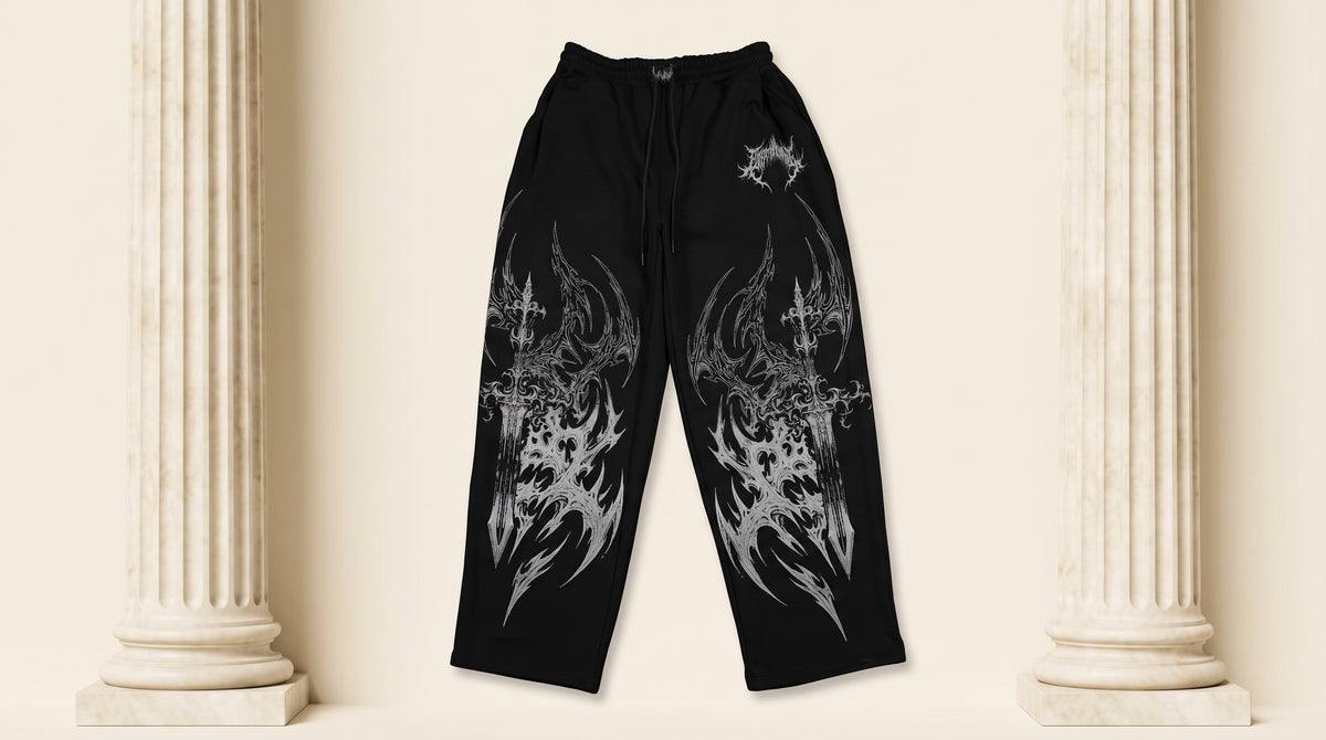 Shadowflame Uncuffed Sweatpants [VOID BLACK]