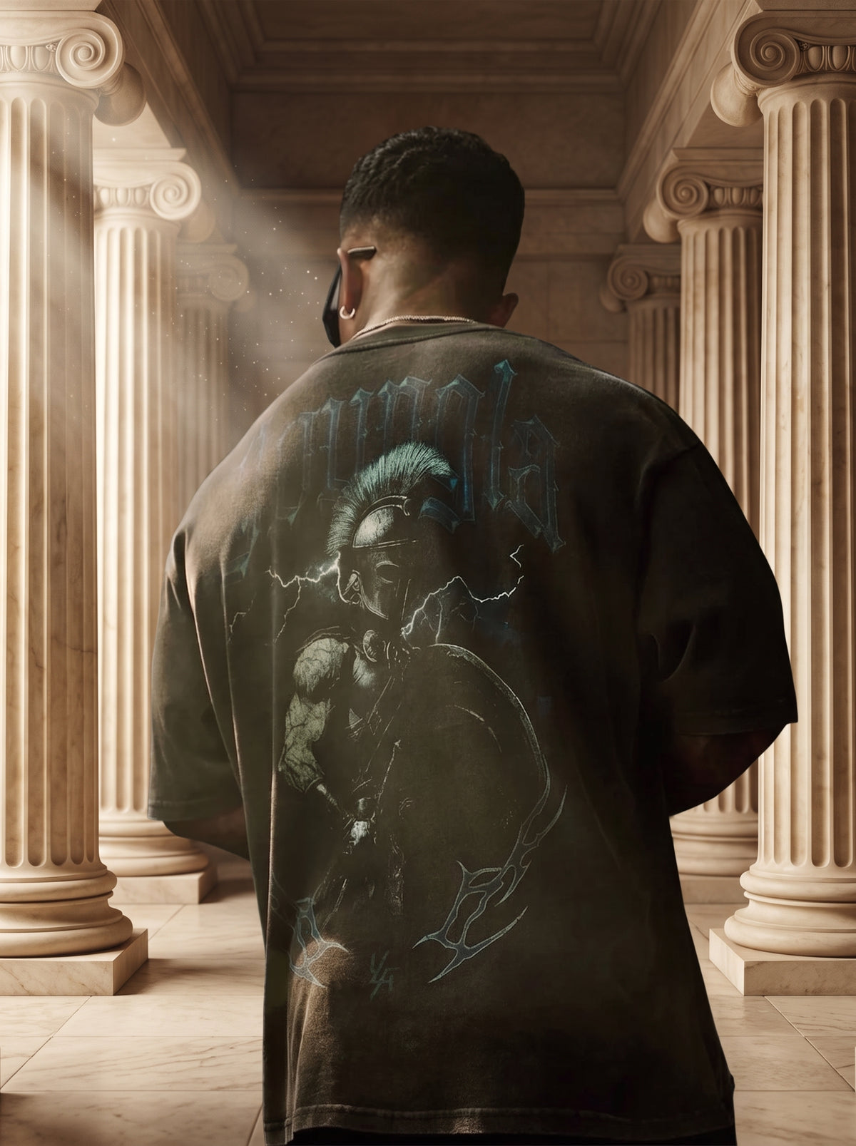 4135 - YLA x Axel - Spartan Tees Black/Blue