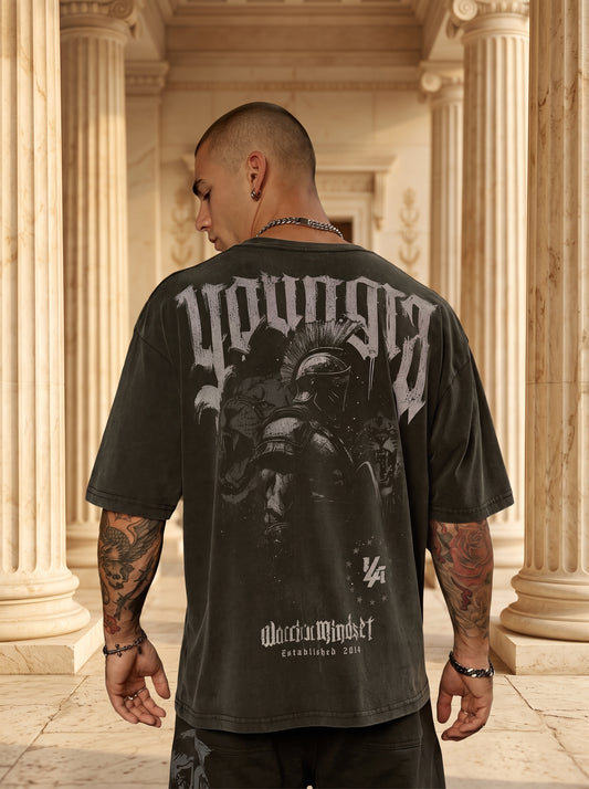 4135 - YLA x Axel - Spartan Tees Black/Grey