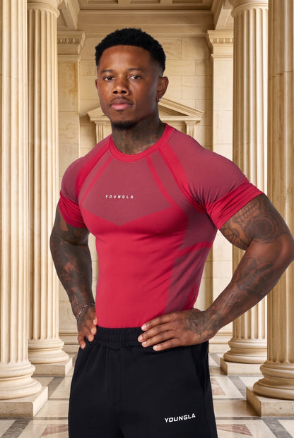 4294 - Apex Compression Tees Red