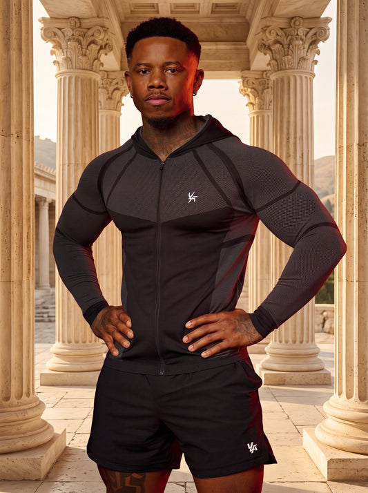 8061 - Apex Compression Zip-Ups Black