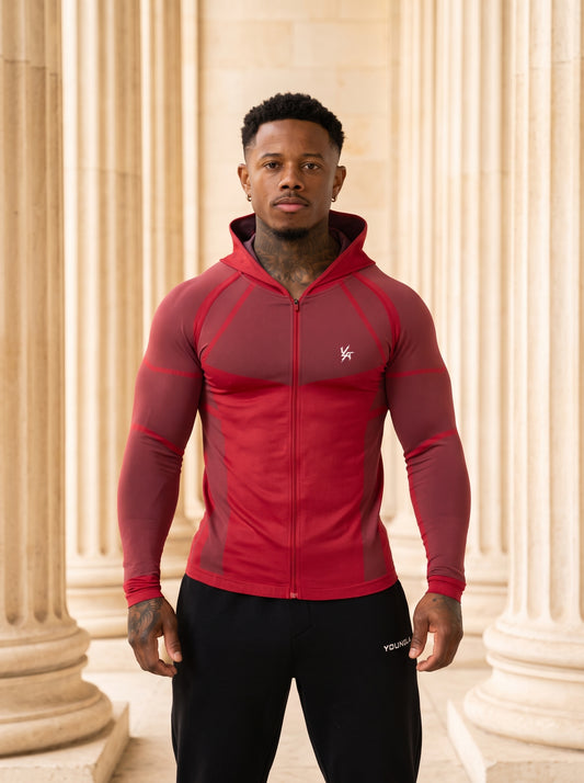 8061 - Apex Compression Zip-Ups Red