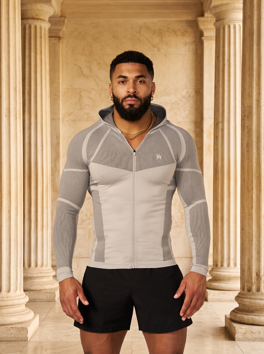 8061 - Apex Compression Zip-Ups Grey