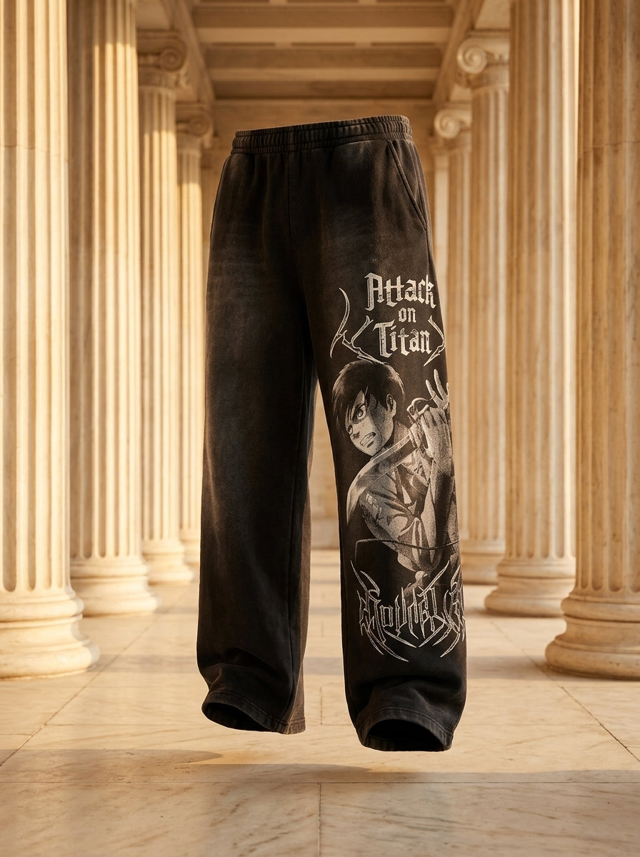 2128 - AOT© x YLA Baggy Joggers Eren Sword