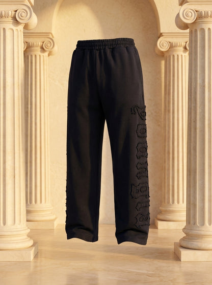 2093 - Patchwork Sweats Black Wash