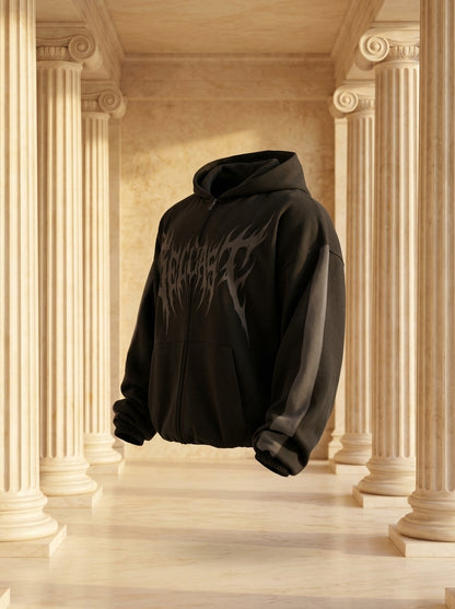 Gymshark x Carlos Belcast Zip Up Hoodie GS Black