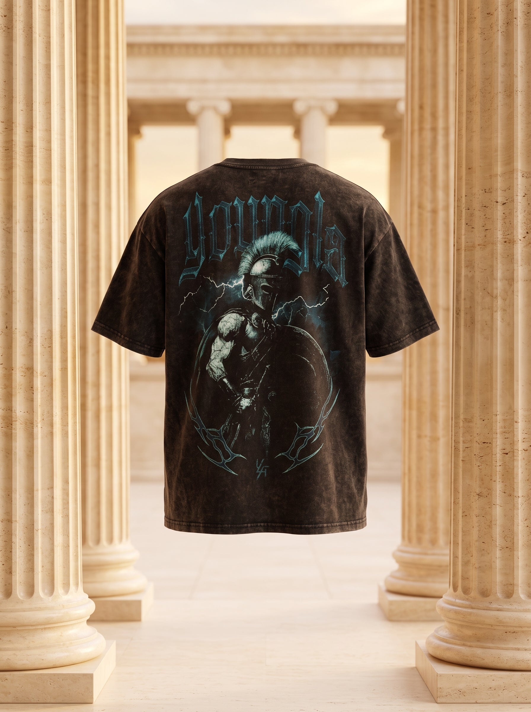 4135 - YLA x Axel - Spartan Tees Black/Blue