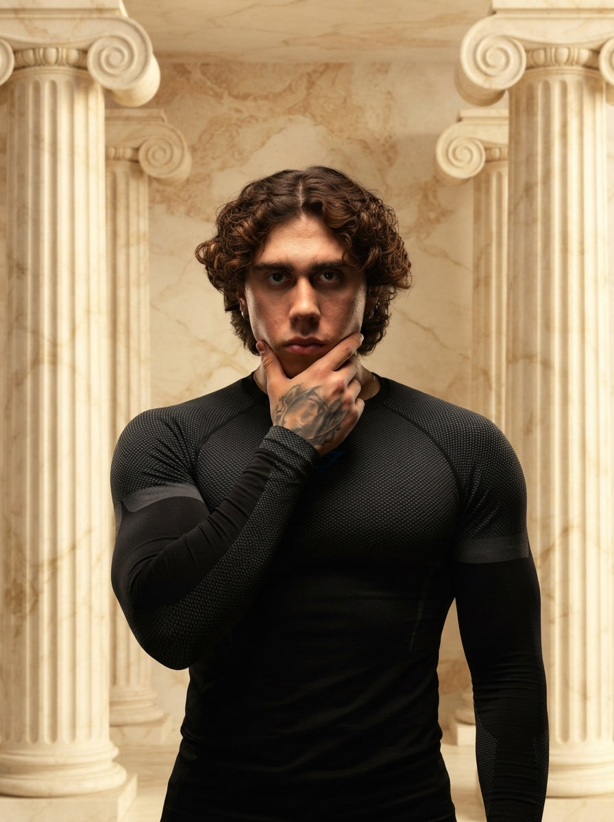 Onyx 5.0 Seamless Long Sleeve T-Shirt Black/Onyx Grey