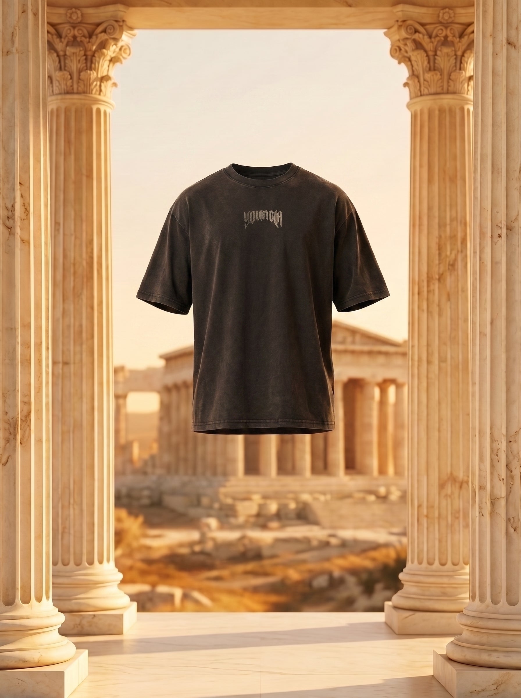 4135 - YLA x Axel - Spartan Tees Black/Grey