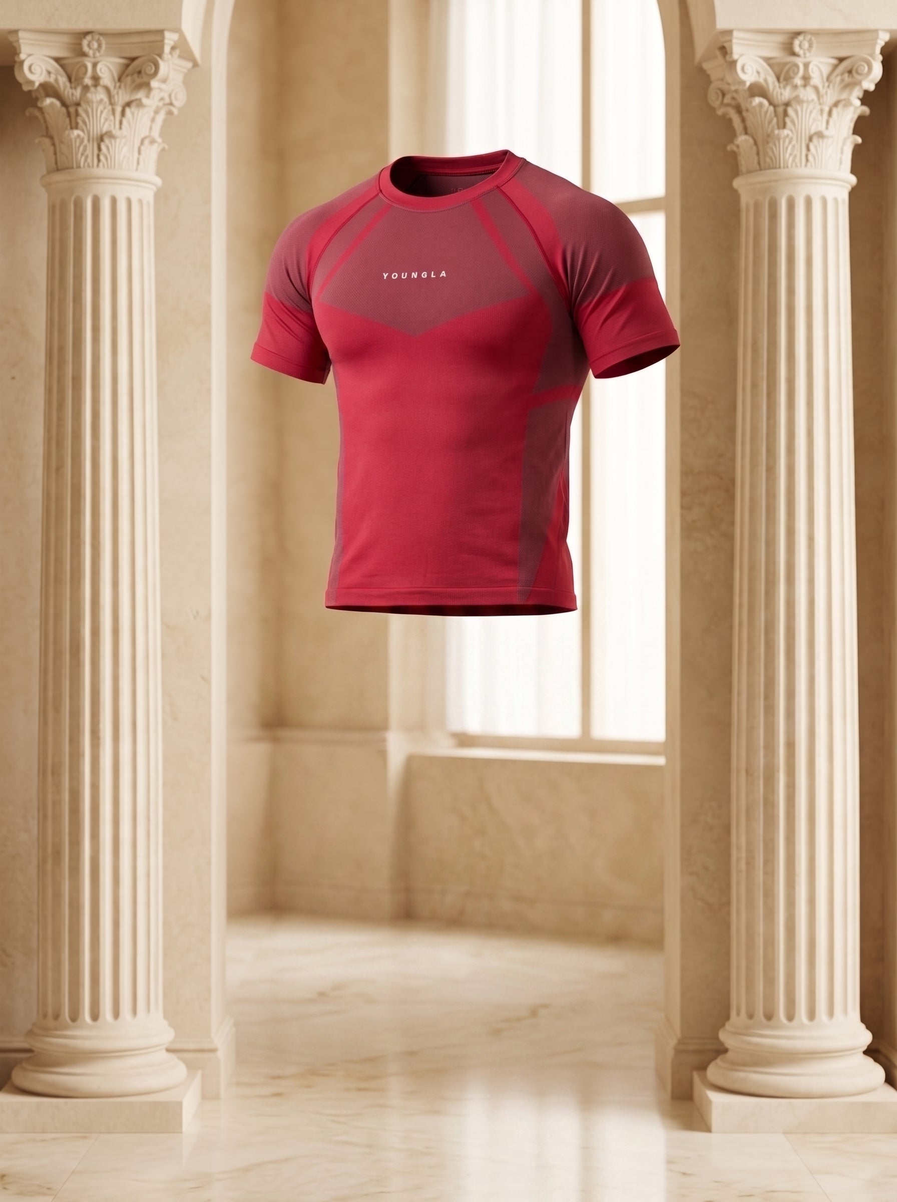 4294 - Apex Compression Tees Red