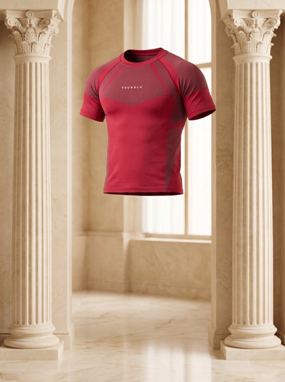 4294 - Apex Compression Tees Red
