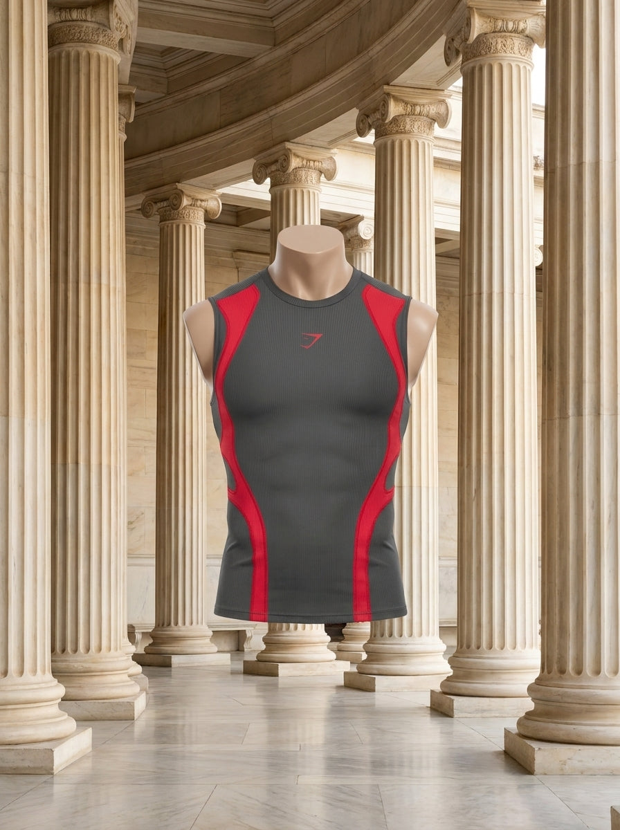Gymshark x Carlos Belcast Tank Baselayer Onyx Grey