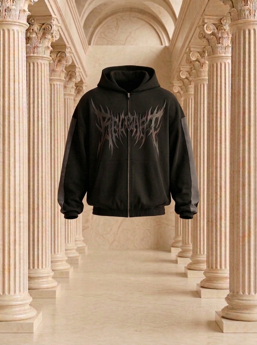 Gymshark x Carlos Belcast Zip Up Hoodie GS Black